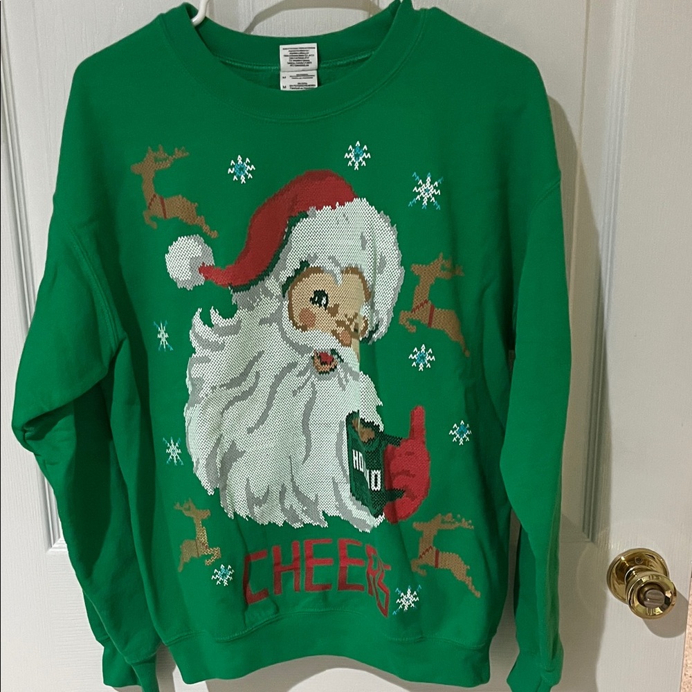 Gildan Green Holiday Sweater